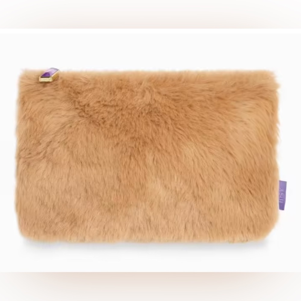 Faux Fur Comsetic Bag
